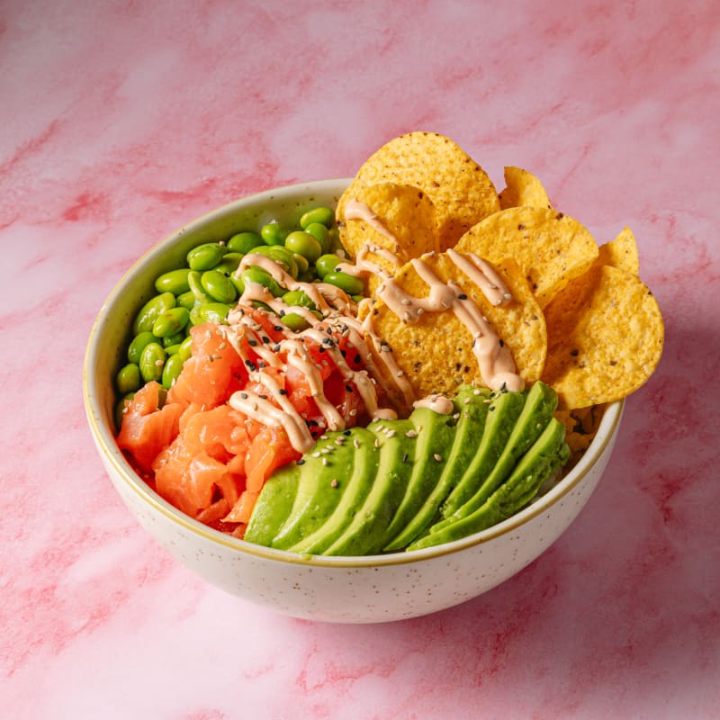 Poke Crispy Salmón Mediano